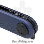 Vosteed - VOSA3723 - Corgi V - Folding Knife - 14C28N Coated Drop Point - Aluminum - Blue - Image 4