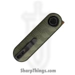 Vosteed - VOSA3724 - Corgi V - Folding Knife - 14C28N Copper Dune Drop Point - Aluminum - Green - Image 4