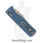 Vosteed - VOSA4112 - Vombat - Folding Knife - 14C28N Satin Clip Point - G10 - Blue - Image 3