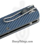 Vosteed - VOSA4112 - Vombat - Folding Knife - 14C28N Satin Clip Point - G10 - Blue - Image 4