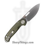 Vosteed - VOSA4602 - Zander - Folding Knife - S35VN Stonewash Drop Point - Aluminum - Green - Image 2