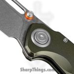 Vosteed - VOSA4602 - Zander - Folding Knife - S35VN Stonewash Drop Point - Aluminum - Green - Image 3