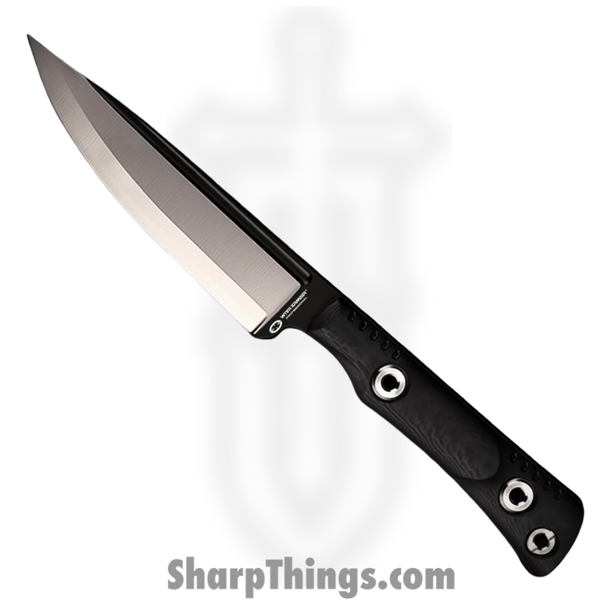 WA2414-BK_1.jpg WithArmour - WA2414-BK - KenDaol - Fixed Blade Knife - WASTEEL Two Tone Clip Point - SCFG10 - Black Red - Image 1