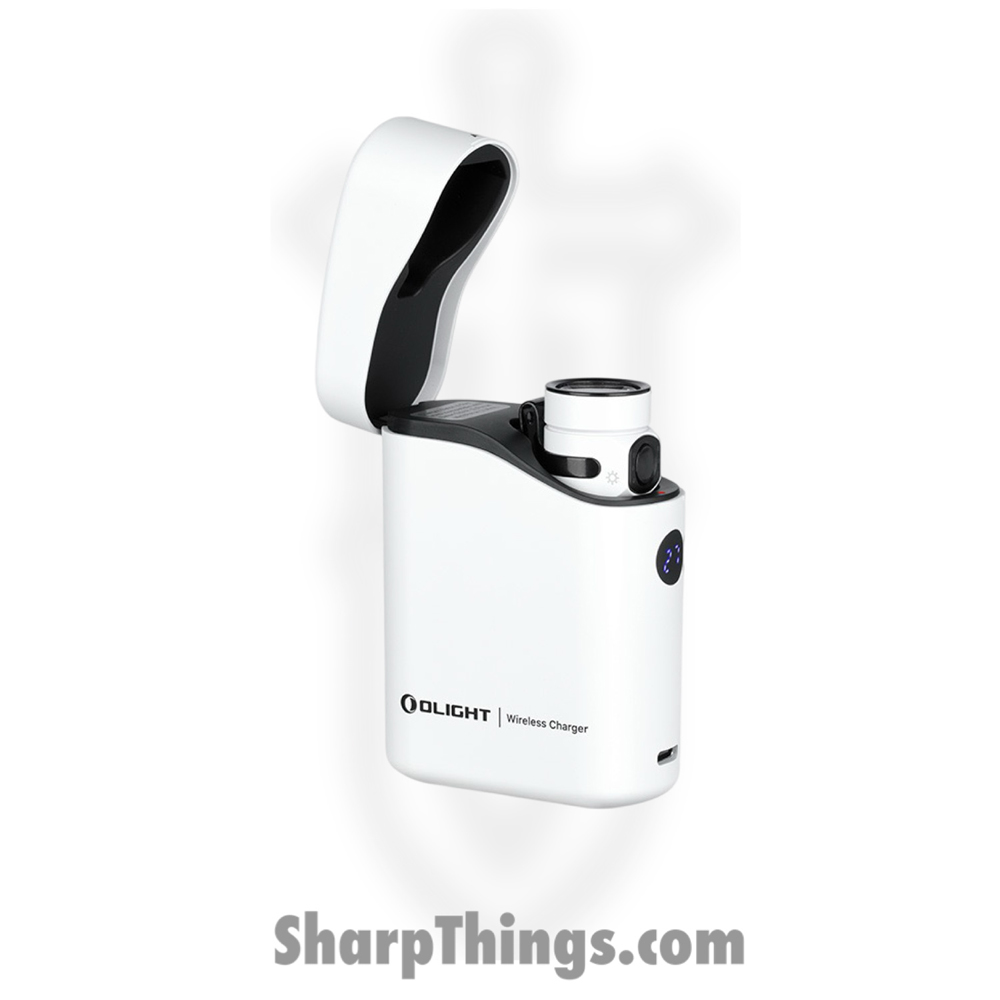 a7f86acf-af49-46ed-b909-b71d8b235973_OLTBATON4KITWH_1.jpg Olight - OLTBATON4KITWH - Baton 4 Flashlight with Charging Case - Aluminum - White - Image 1
