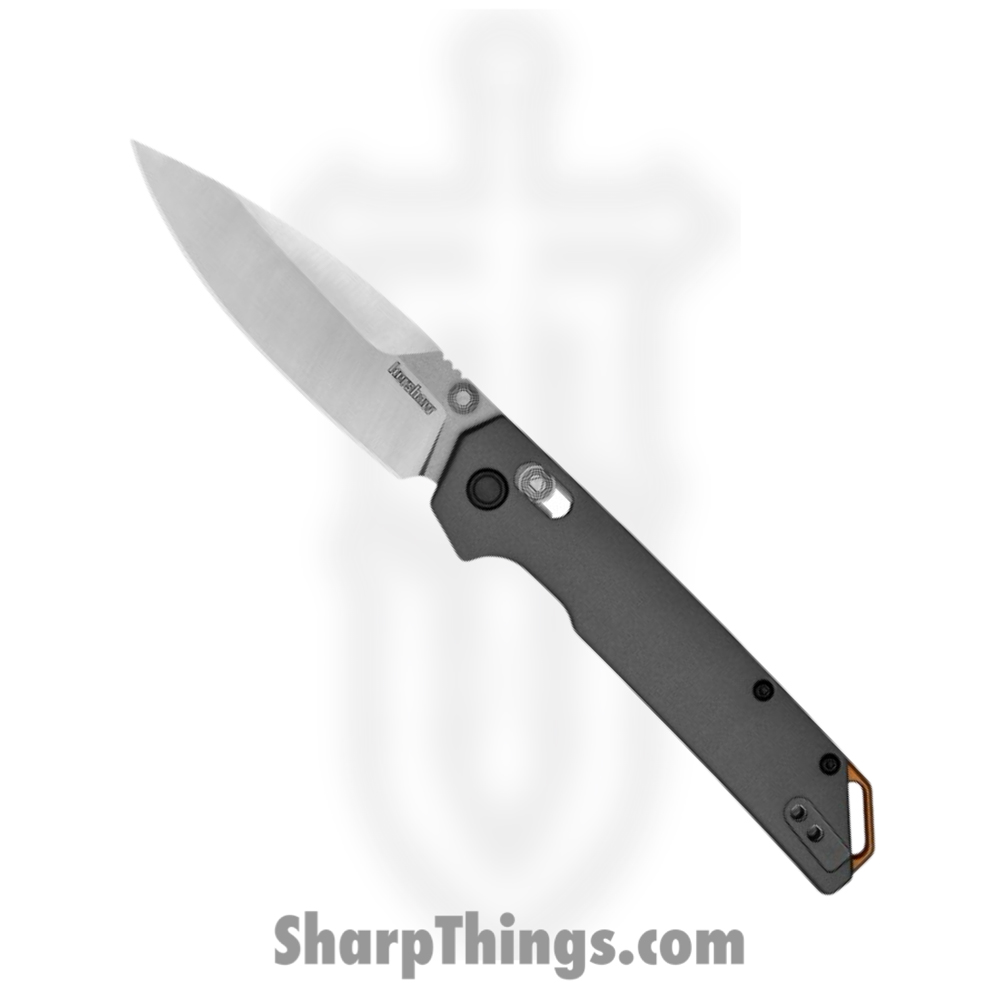 af60915a-f392-45e7-a13a-43a208afbde2_KS2038_1.jpg Kershaw - KS2038 - Iridium - Folding Knife - D2 Stonewash Spear Point - 6061-T6 Aluminum - Gray - Image 1