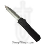 Medford Knife and Tool - MK2134TT-42AB-Q2C3-B3 - Merc-1 Praetorian - OTF Auto - S45VN Tumbled Tanto - Titanium - Black