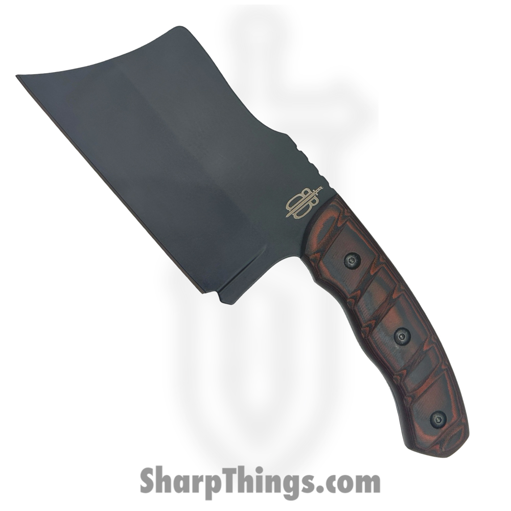 c1a65b29-d2b2-48b1-be30-8352f151d051_BNB923219_1.jpg BucknBear - BNB923219 - Tactical Chopper - Fixed Blade Knife - 440C SS Coated Cleaver - G10 - Black Red - Image 1