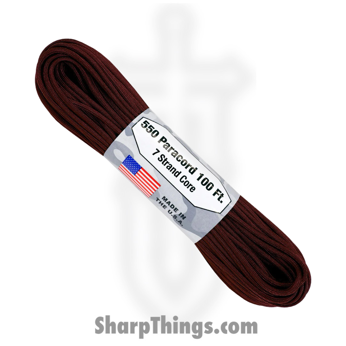 ca9a825e-dd13-4efc-bf06-409f2c90d88e_RG1223H_1.jpg Atwood Rope MFG - RG1223H - Paracord 100ft - Maroon - Image 1