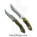 Buckshot Knives - HBK05 - Hunting and Pack set - Fixed Blade Knife - 3Cr13 SS Stonewash Recurve - Imitation Stag - Natural - Image 12