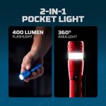 Nebo - NEB-FLT-0083R - Lumo 400+ Pocket Flashlight - Aluminum - Red - Image 8