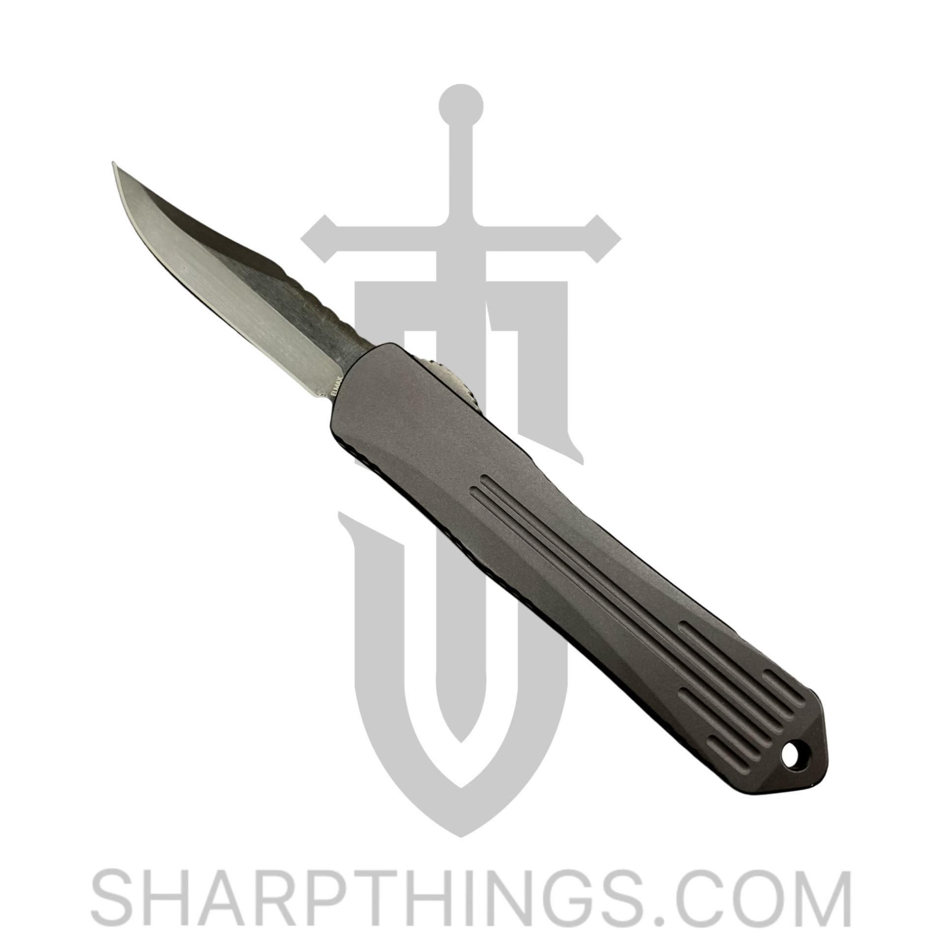 cc26ddd6-0d74-496a-b801-3d24df558dea_H022B-6A-CF_1.jpg Heretic Knives - H022B-6A-CF - Manticore S - OTF Auto - Elmax Coated Bowie - Carbon Fiber - Black - Image 1