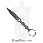 Benchmade - 176BKSN - SOCP Skeletonized - Fixed Blade Knife - 440C SS Coated Dagger - Skeletonized - Black
