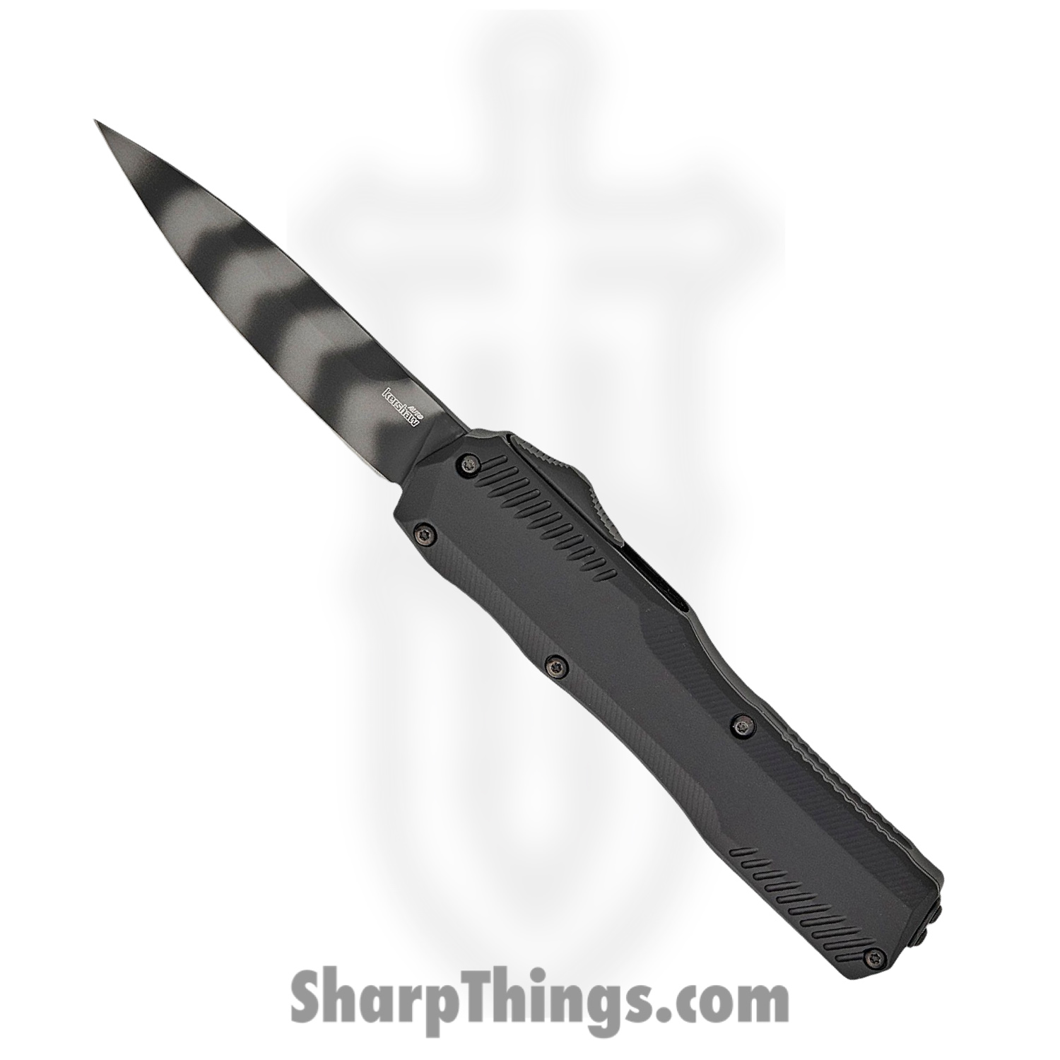 d24c99d1-bbc0-401a-a189-ee160697b4fd_KS9000TS_1.jpg Kershaw - KS9000TS - Livewire - OTF Auto - CPM MagnaCut Coated Spear Point - Aluminum - Black - Image 1