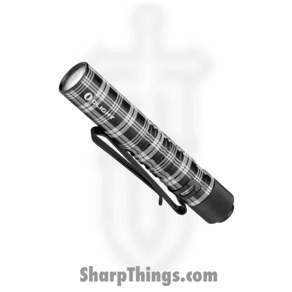 d45688a9-d649-41dc-a13d-7baa451e5718_OLTI3TPLAID_1.jpg Olight - OLTI3TPLAID - i3T 2 EOS Mini Flashlight - Aluminum - Black White - Image 1