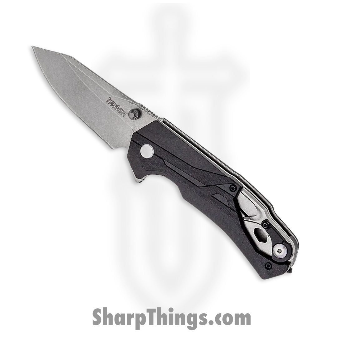 dad7789f-f942-4f5c-862e-94634d6e0977_8655_1.jpg Kershaw - 8655 - Drivetrain - Folding Knife - D2 Stonewash Clip Point - Glass Filled Nylon - Black - Image 1
