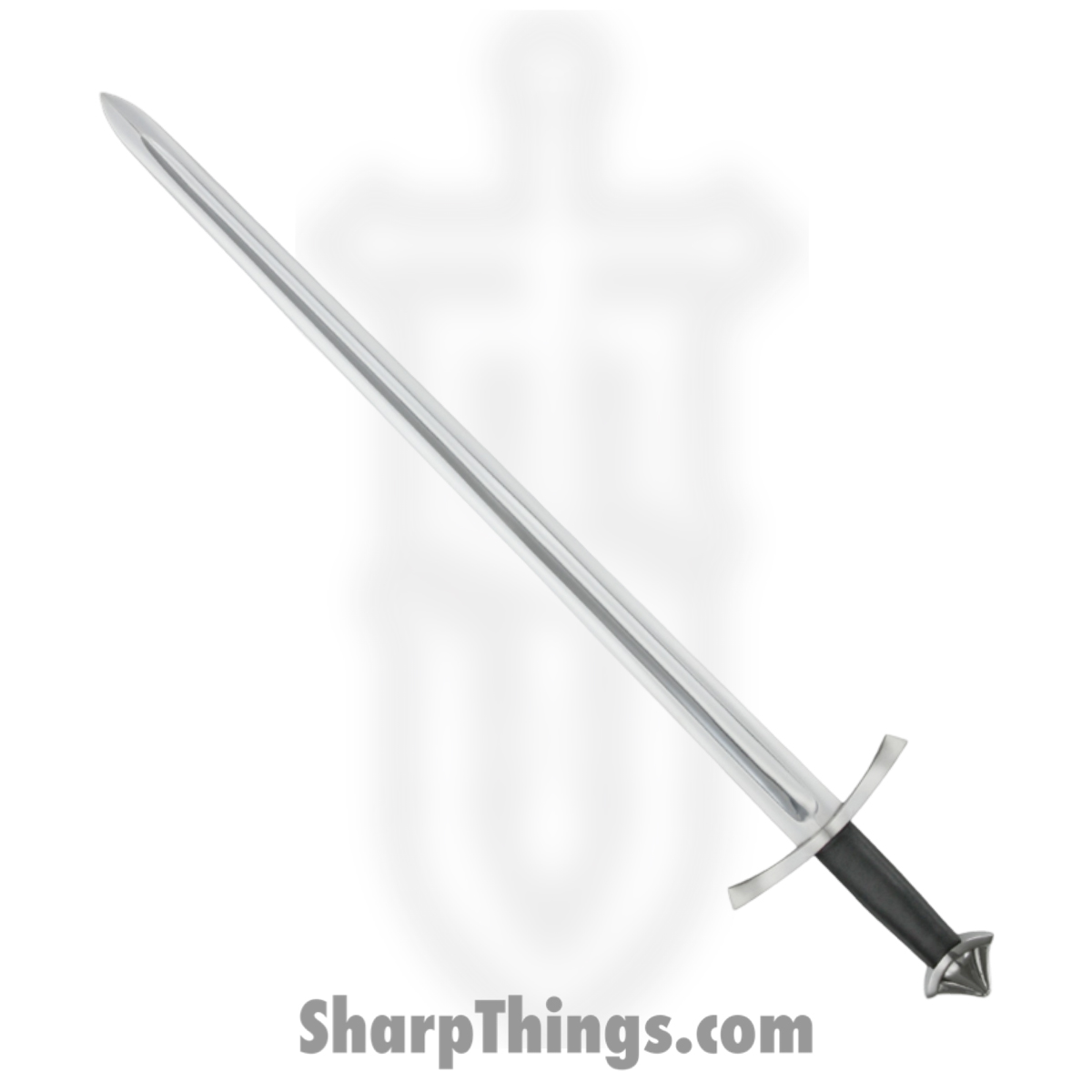db339095-bdd1-4f32-9106-5d1c64cf3c03_CS88NOR_1.jpg Cold Steel - CS88NOR - Norman Sword - Fixed Blade Knife - 1055 HC Polished - Leather - Black - Image 1