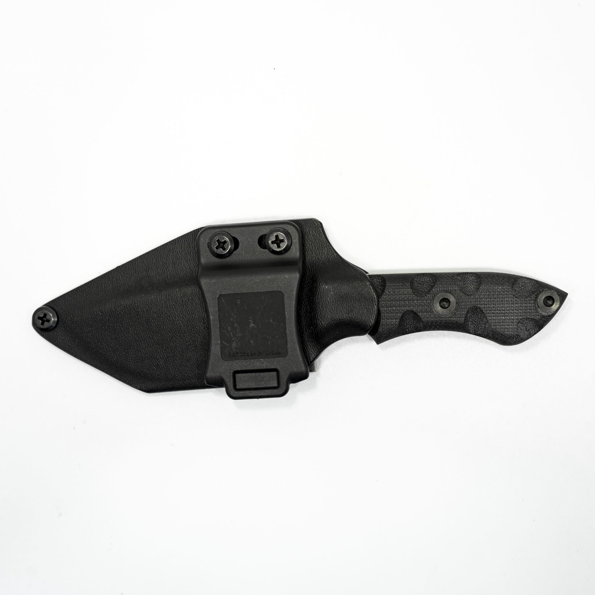 e5d322b1-9470-4000-9b40-6390fda105f3_TRidgeBlkGG_1.jpg T.Kell Knives - TRidgeBlkGG - Taylors Ridge - Fixed Blade Knife - 80CRV2 Nickle Boron Coated Drop Point - G10 - Black Standard Grenade Grip - Image 1