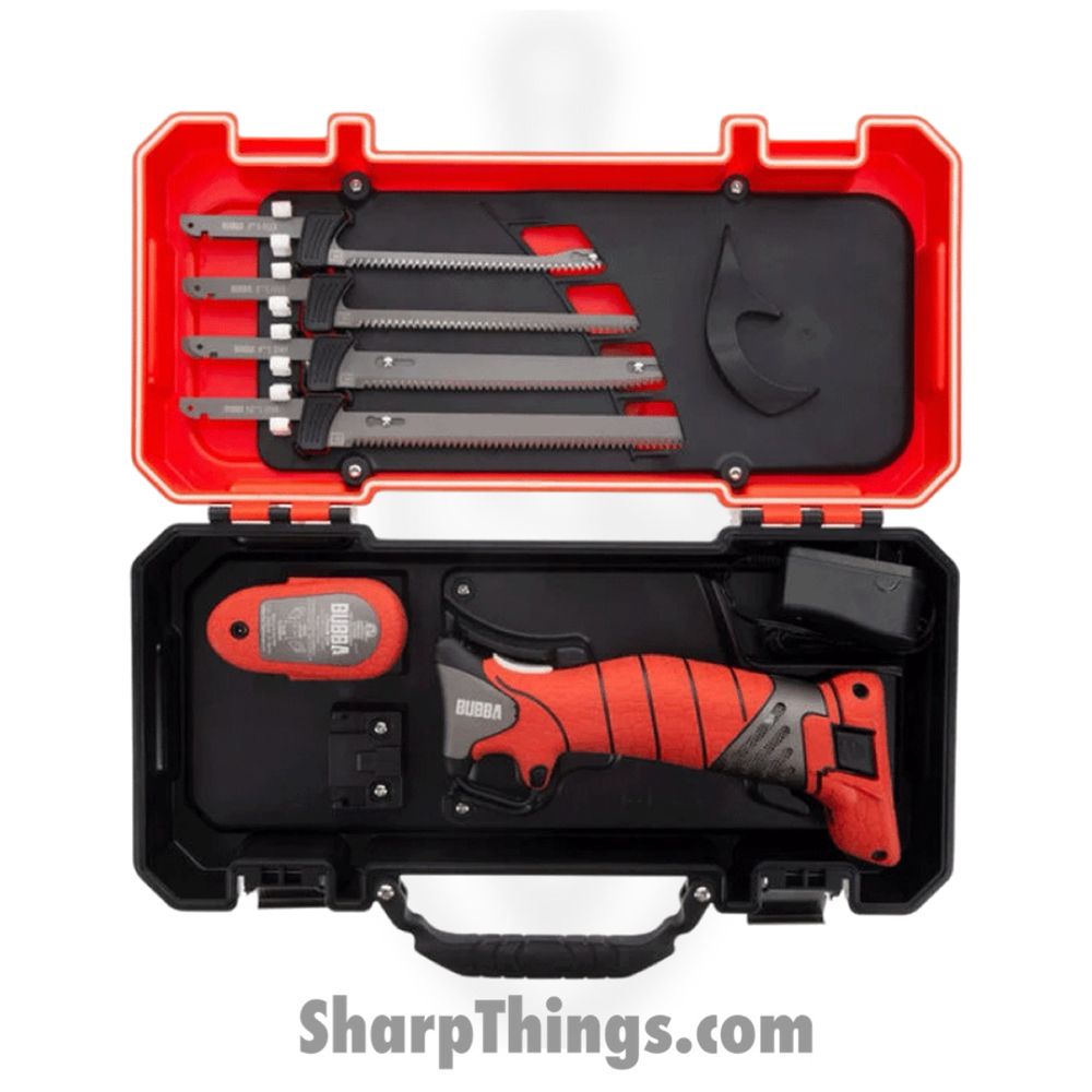 e9ad05b1-6a84-43bf-8c09-0a036f25084a_BUB1135880_1.jpg Bubba Blade - BUB1135880 - Pro Series Electric Fillet - Fixed Blade Knife - Coated - Aluminum Alloy - Red Black - Image 1