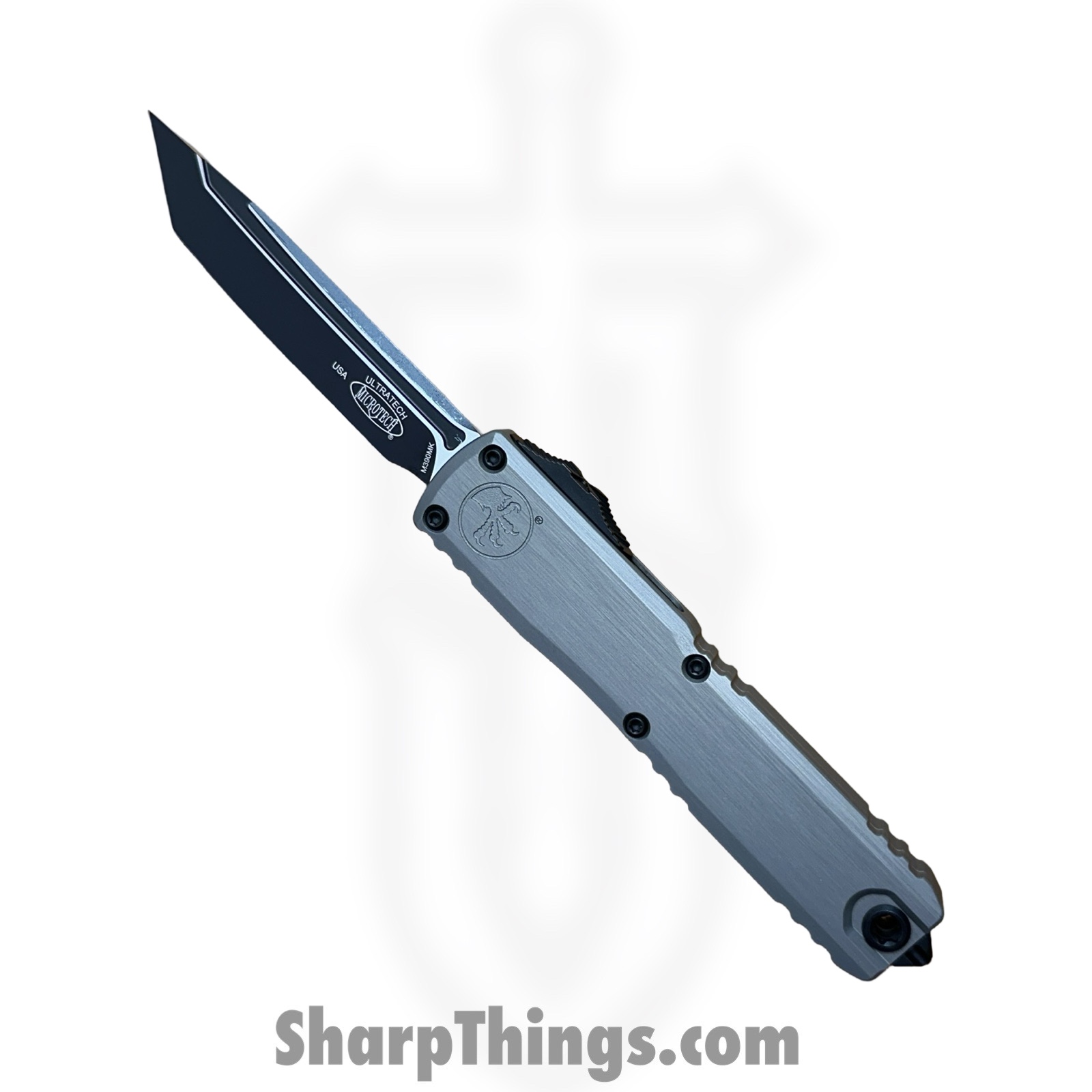 f07d40b3-65f8-4598-b499-998d1784a364_1123-1-NC_1.jpeg Microtech - 1123-1 NC - Ultratech Gen III ZBP - OTF Auto - M390MK Coated Tanto - 6061-T6 Aluminum - Natural - Image 1