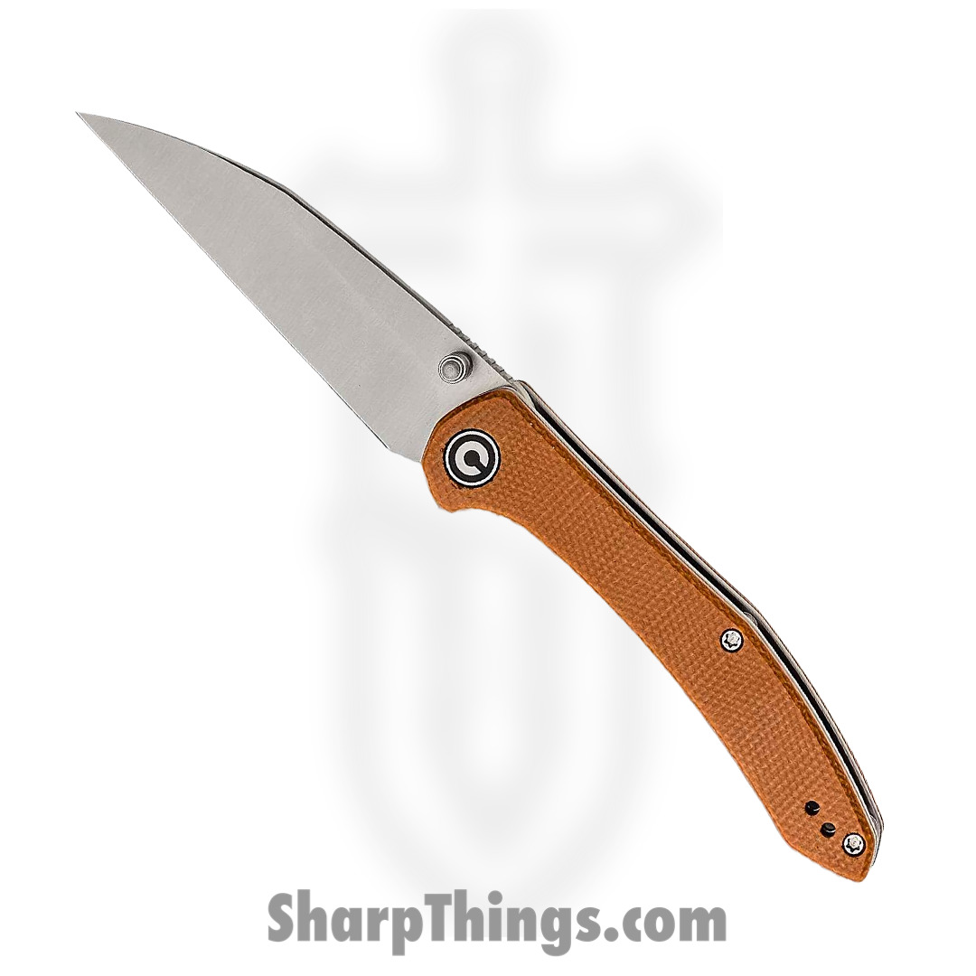 fb15458f-0b39-4bcd-8aaf-2163657dd878_CIVC200042_1.jpg Civivi - CIVC200042 - Hadros - Folding Knife - 10Cr15CoMoV Satin Wharncliffe - Micarta - Brown - Image 1