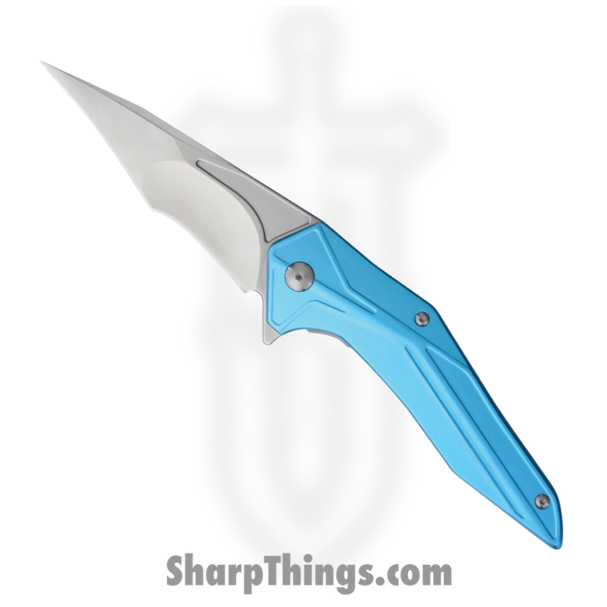 fb90c207-4810-4974-b967-979b6e1c6ae7_BRB248_1.jpg Brous Blades - BRB248 - Tyrant - Folding Knife - D2 Satin Tanto - Aluminum - Blue - Image 1